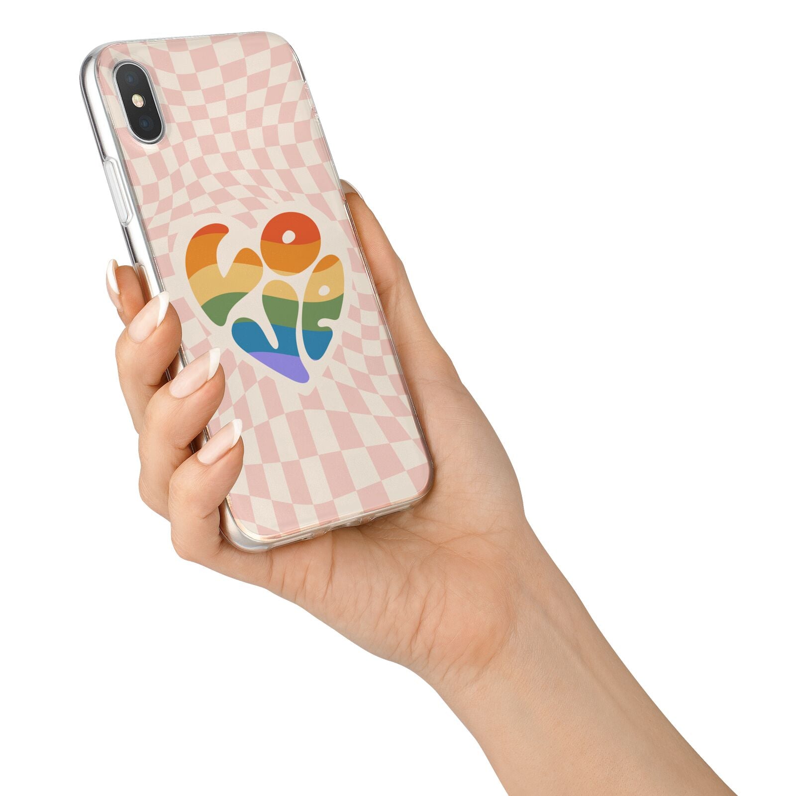 Pride iPhone X Bumper Case on Silver iPhone Alternative Image 2