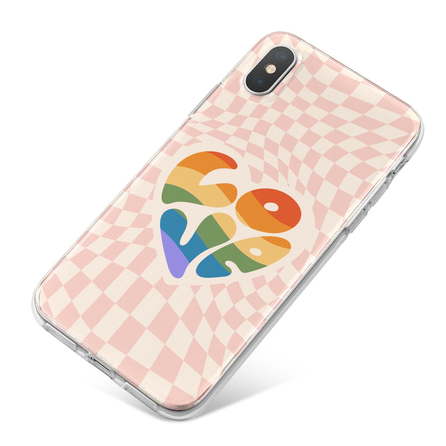 Pride iPhone X Bumper Case on Silver iPhone