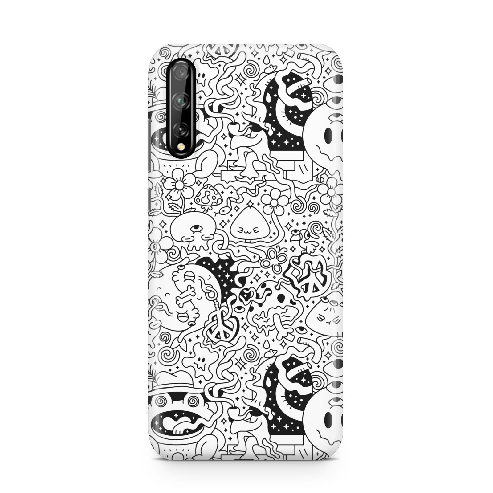 Psychedelic Cartoon Huawei Enjoy 10s Phone Case