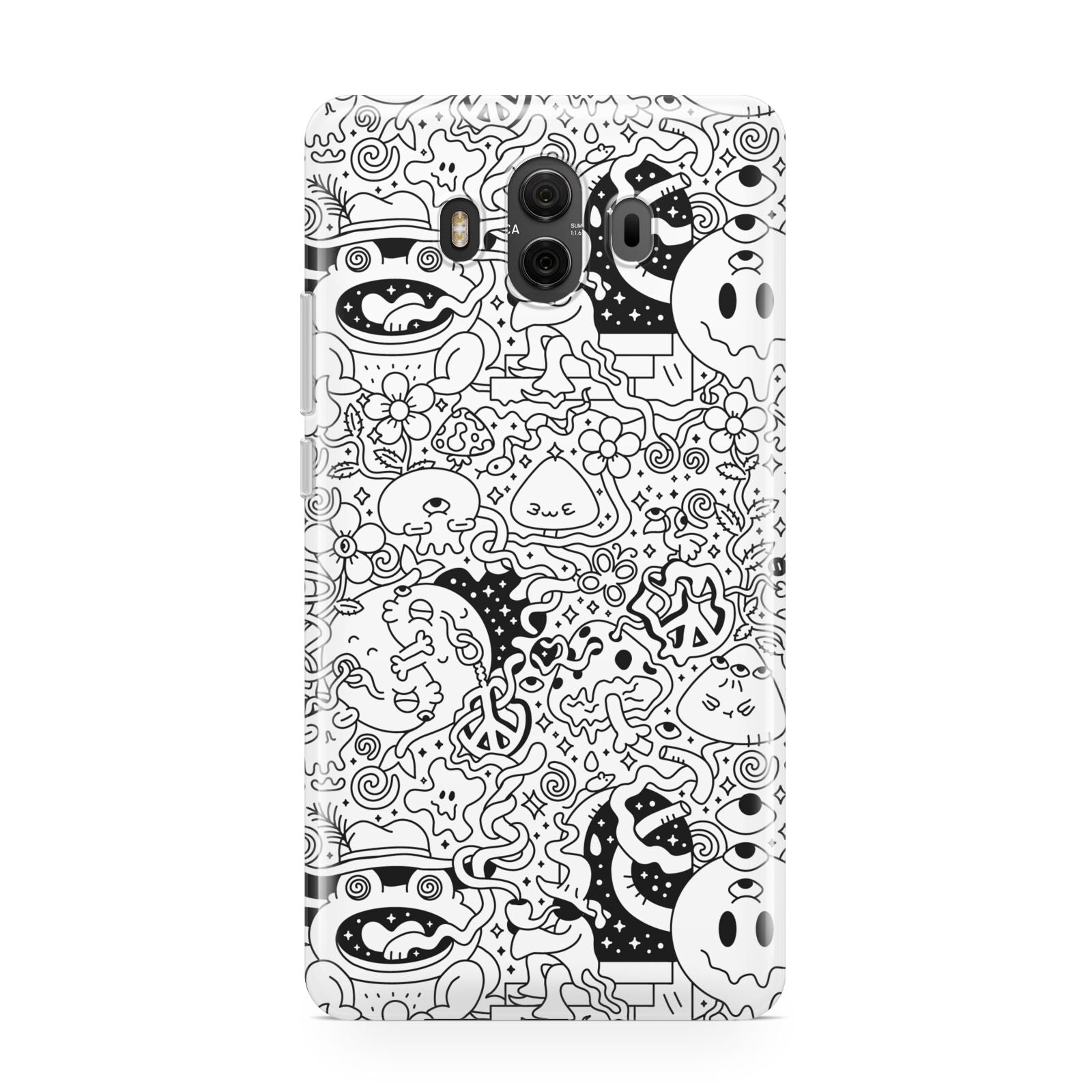 Psychedelic Cartoon Huawei Mate 10 Protective Phone Case