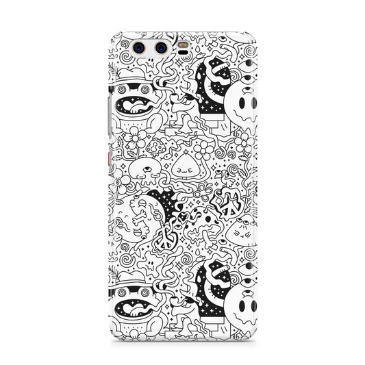 Psychedelic Cartoon Huawei P10 Phone Case