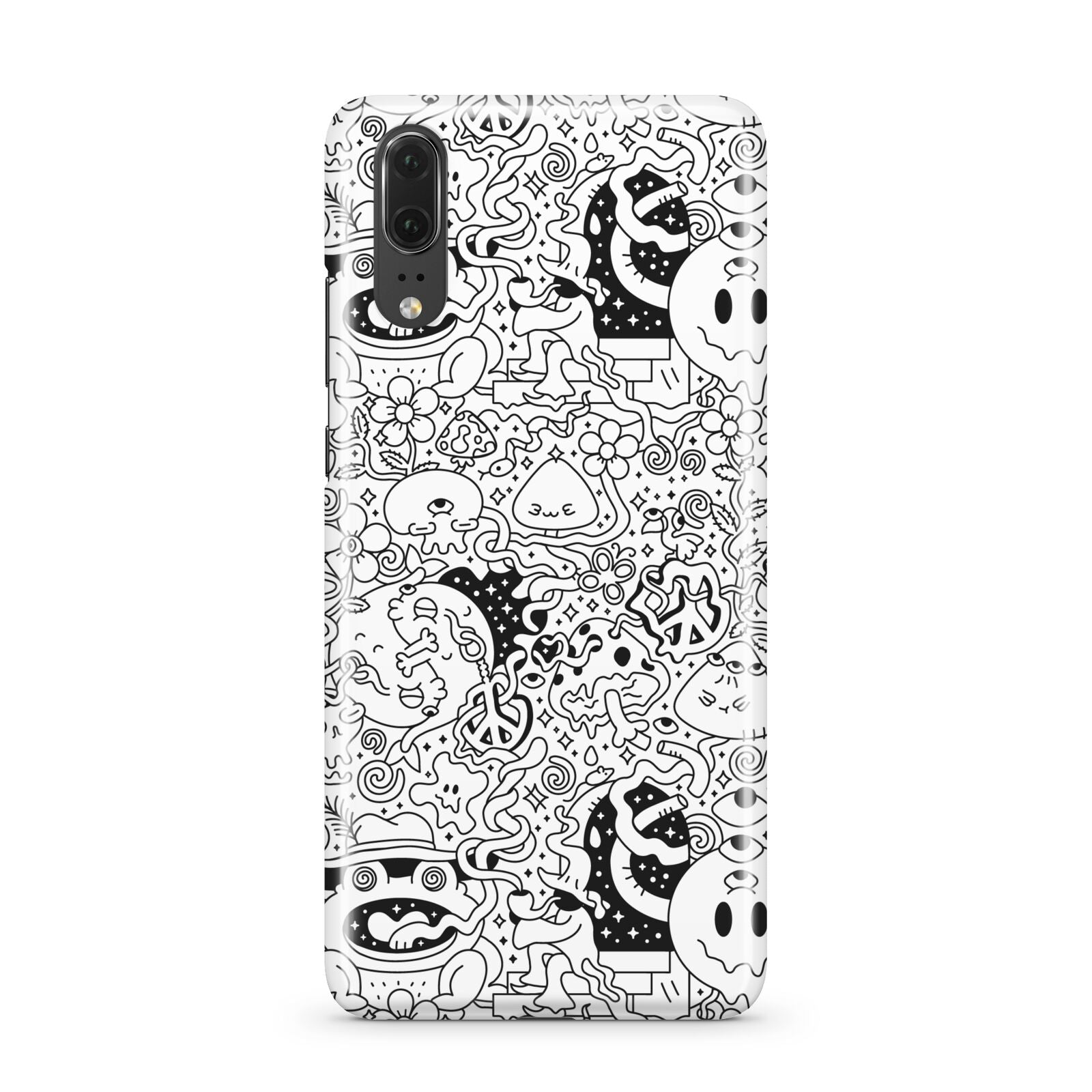 Psychedelic Cartoon Huawei P20 Phone Case