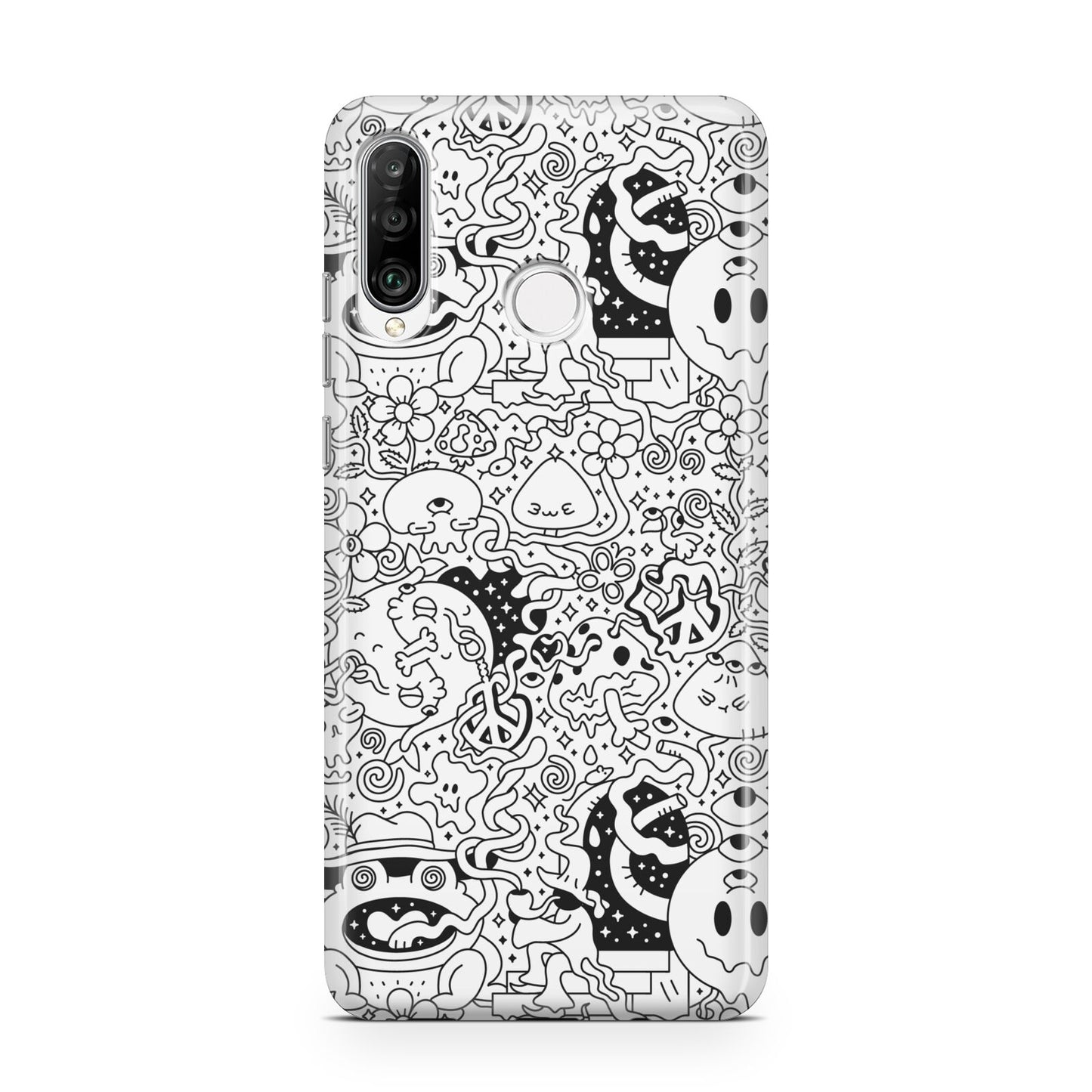 Psychedelic Cartoon Huawei P30 Lite Phone Case