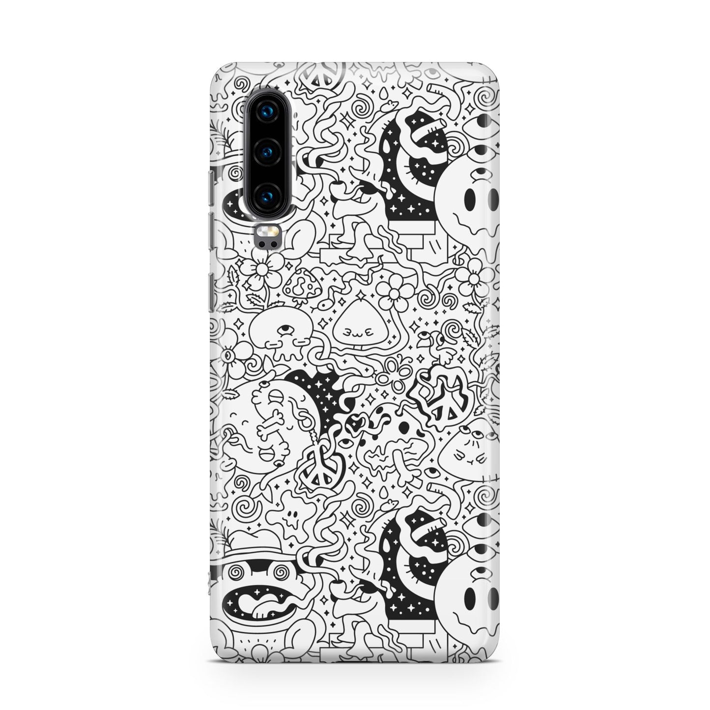 Psychedelic Cartoon Huawei P30 Phone Case