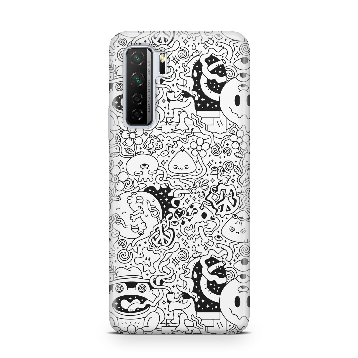 Psychedelic Cartoon Huawei P40 Lite 5G Phone Case