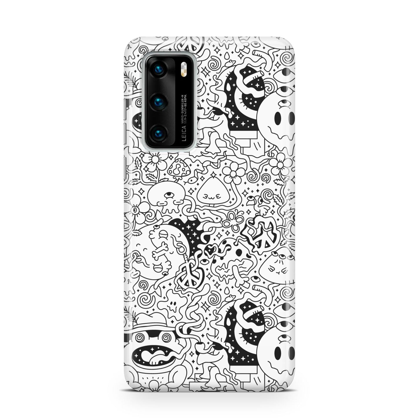 Psychedelic Cartoon Huawei P40 Phone Case