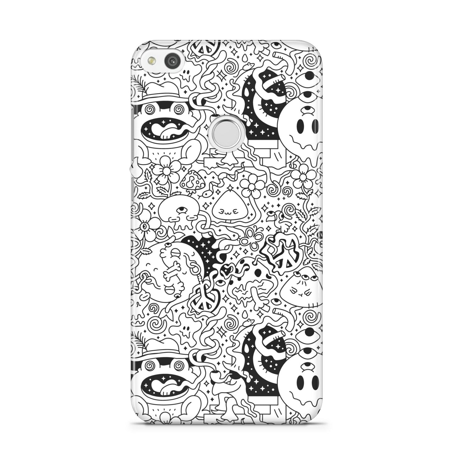 Psychedelic Cartoon Huawei P8 Lite Case