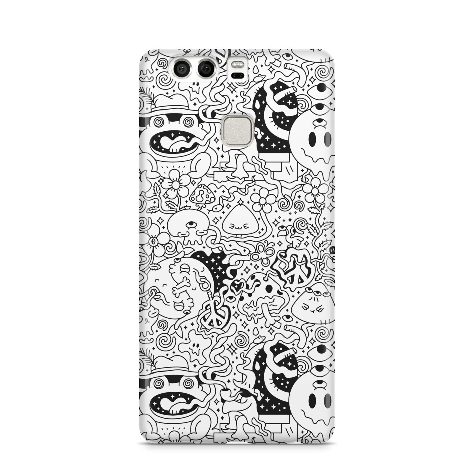 Psychedelic Cartoon Huawei P9 Case