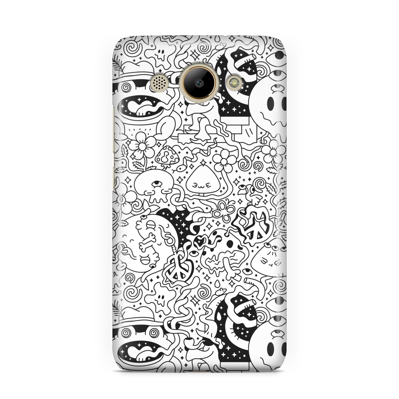 Psychedelic Cartoon Huawei Y3 2017