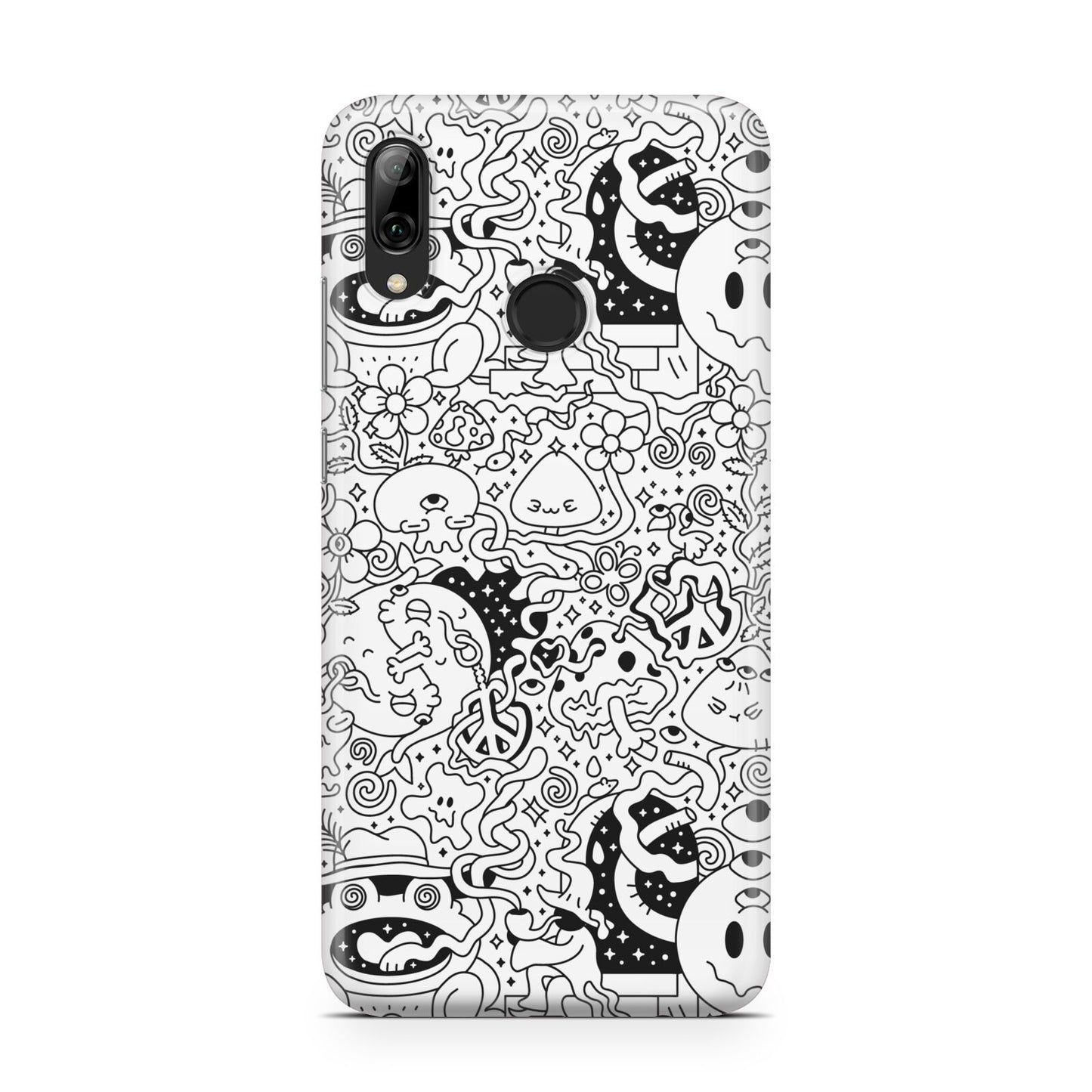 Psychedelic Cartoon Huawei Y7 2019