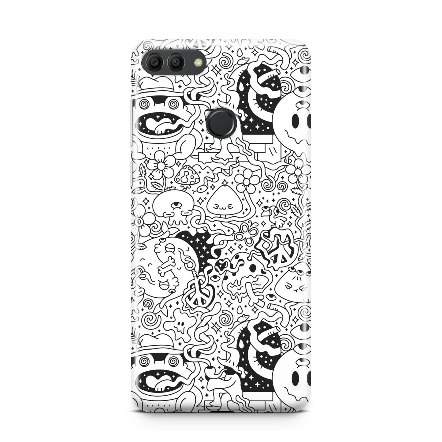 Psychedelic Cartoon Huawei Y9 2018