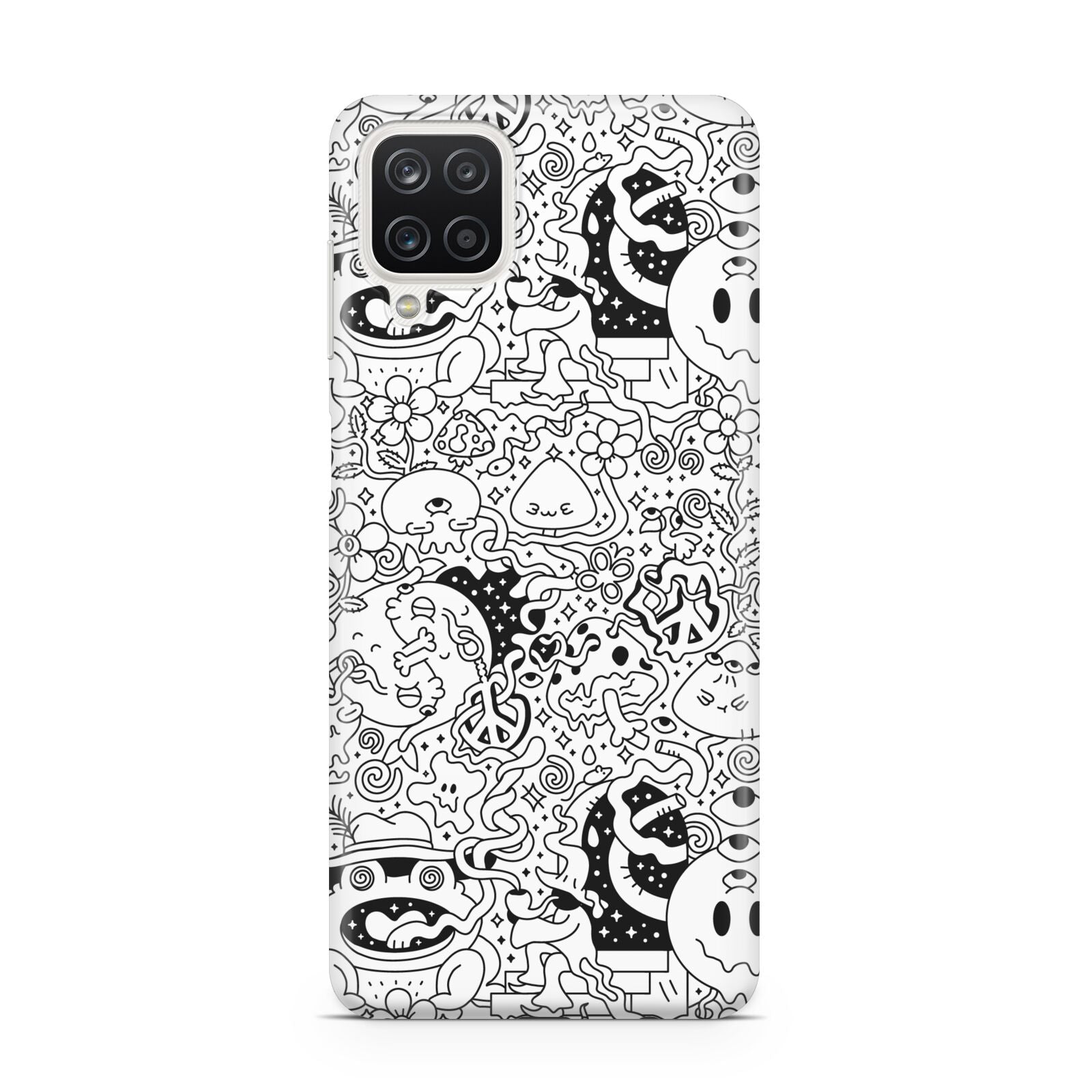 Psychedelic Cartoon Samsung A12 Case