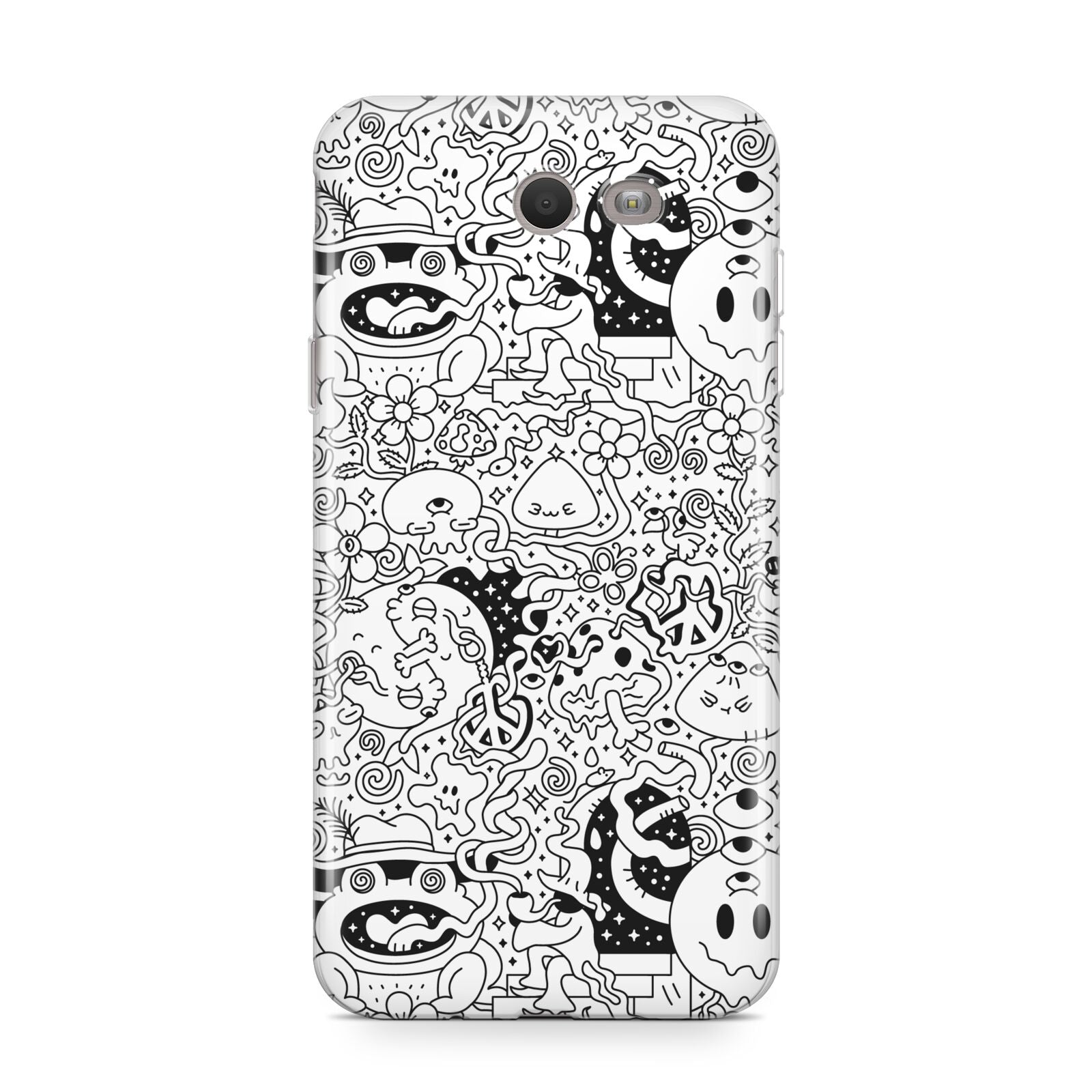 Psychedelic Cartoon Samsung Galaxy J7 2017 Case