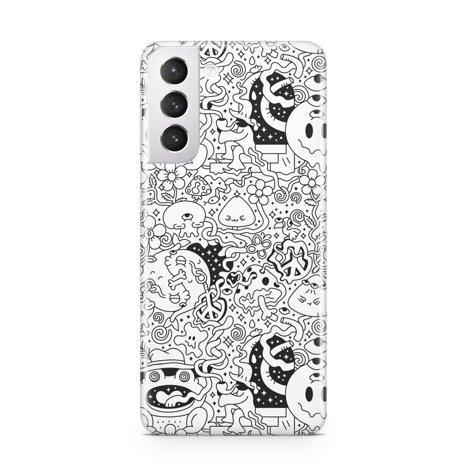 Psychedelic Cartoon Samsung S21 Case