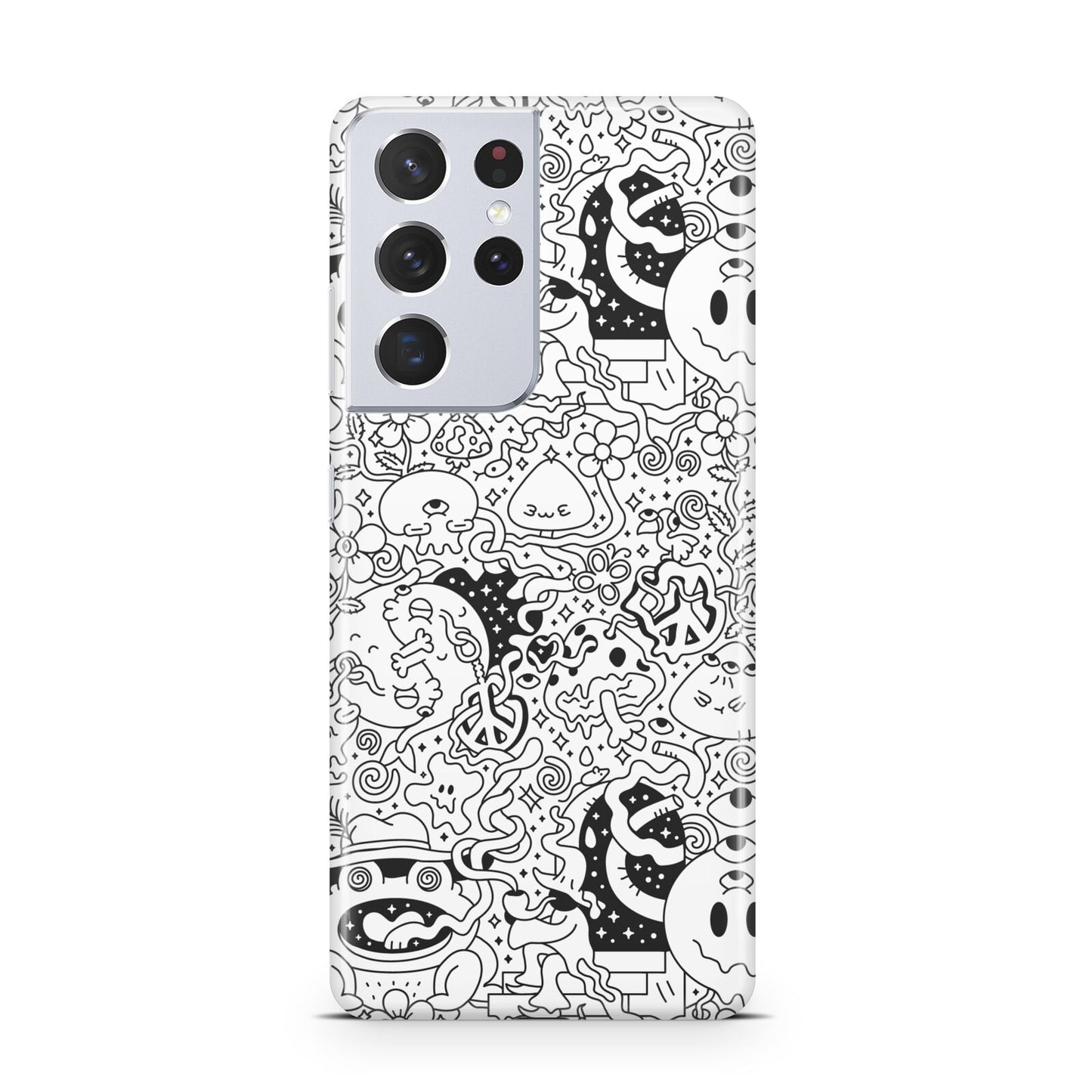 Psychedelic Cartoon Samsung S21 Ultra Case