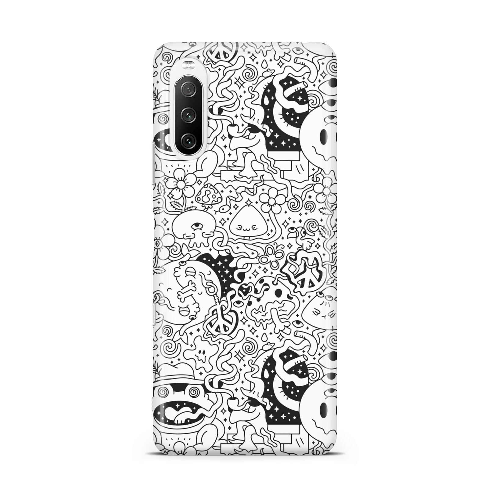 Psychedelic Cartoon Sony Xperia 10 III Case