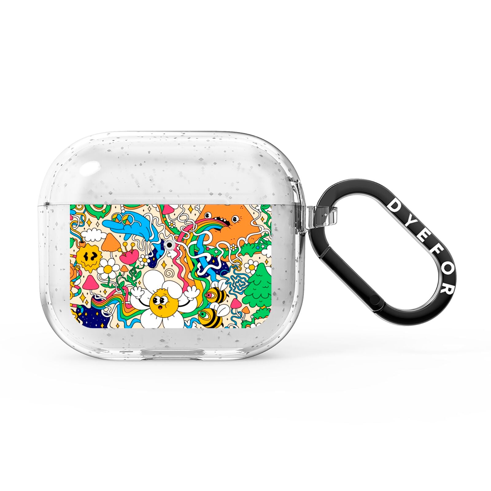 Psychedelic Trippy AirPods Glitter Case 3rd Gen