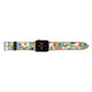 Psychedelic Trippy Apple Watch Strap Landscape Image Silver Hardware