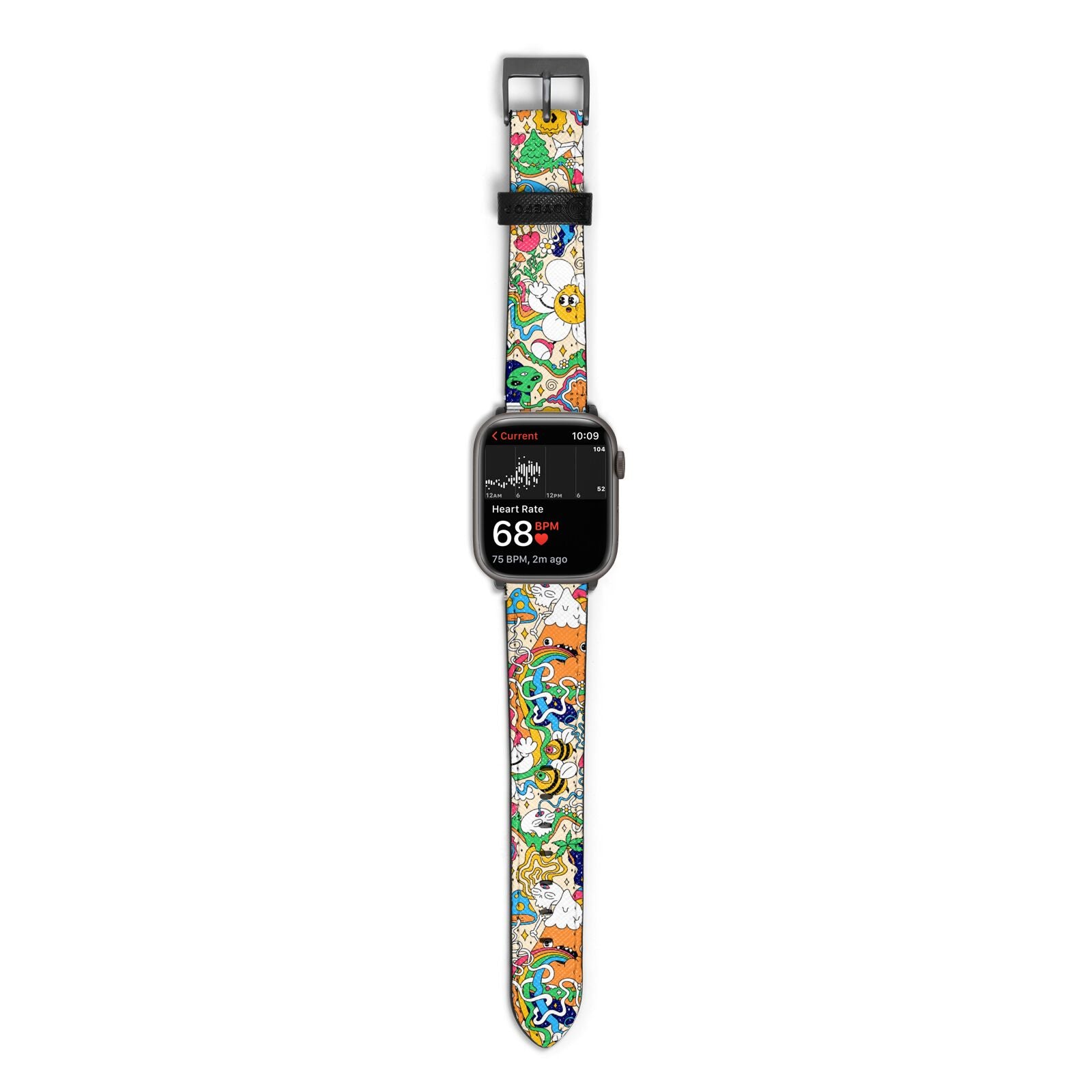 Pastele Psychedelic Trippy Watch Custom Unisex Black Quartz Watch Premium  Gift Box Watches