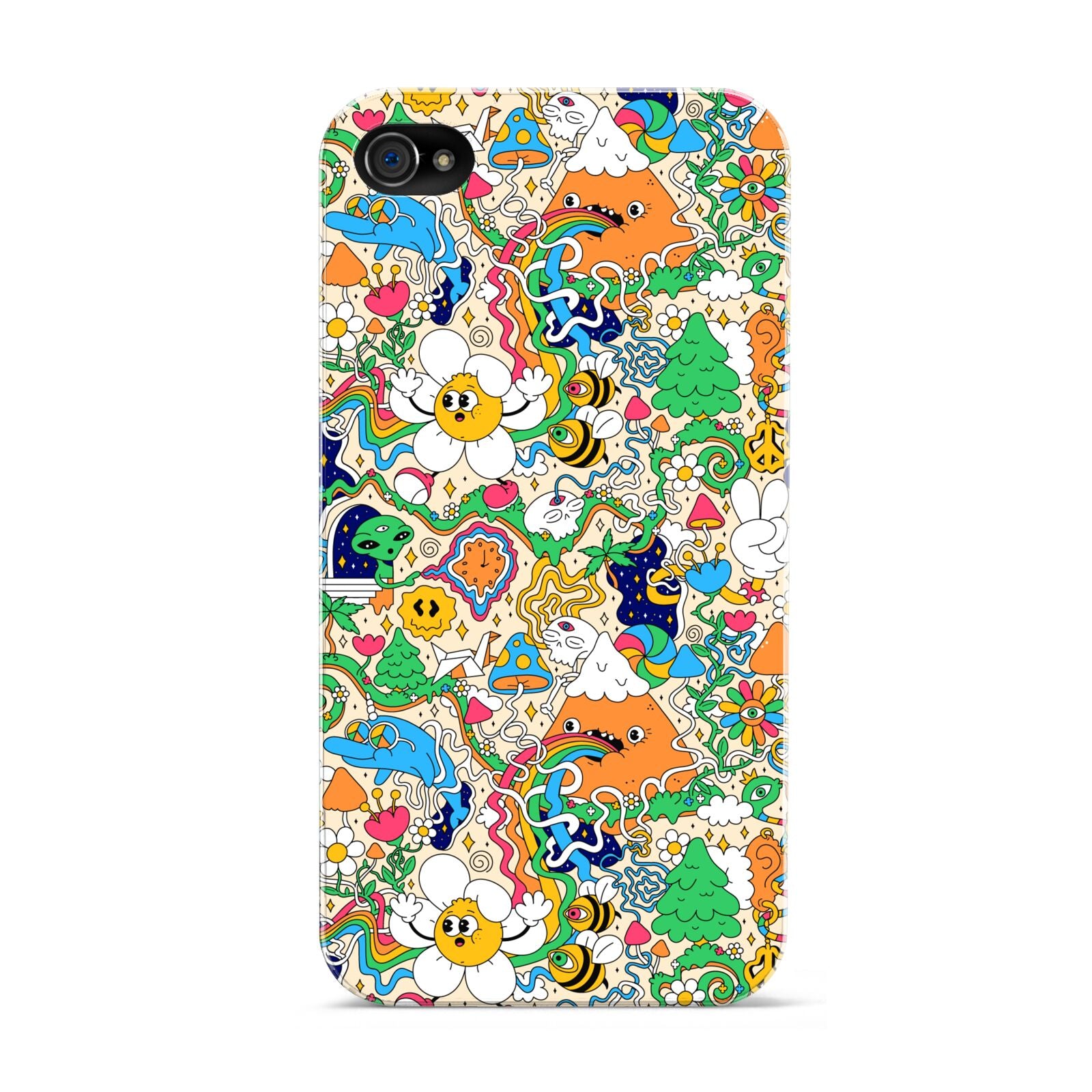 Psychedelic Trippy Apple iPhone 4s Case