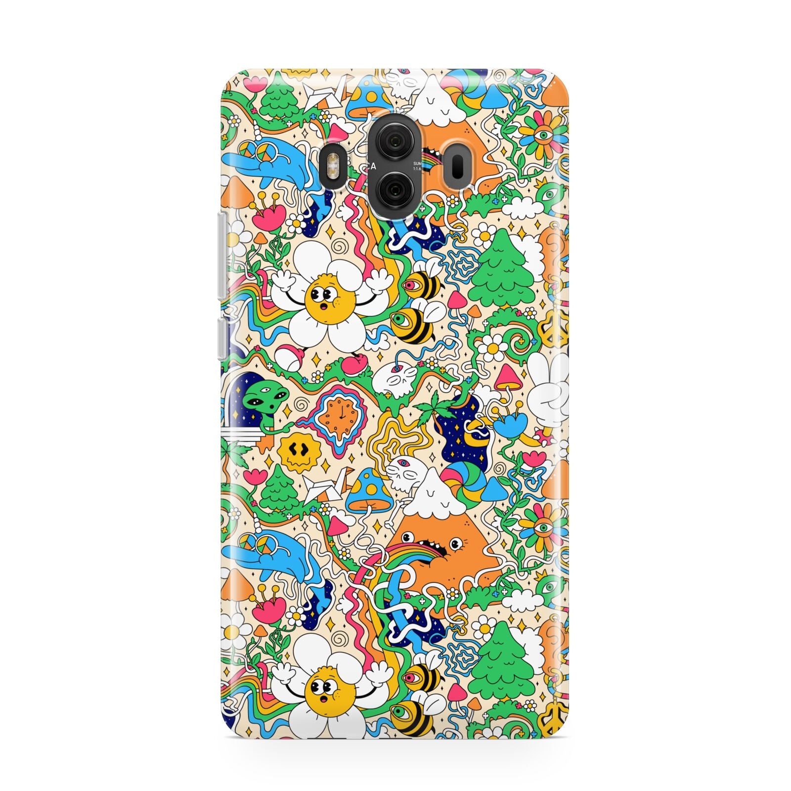 Psychedelic Trippy Huawei Mate 10 Protective Phone Case