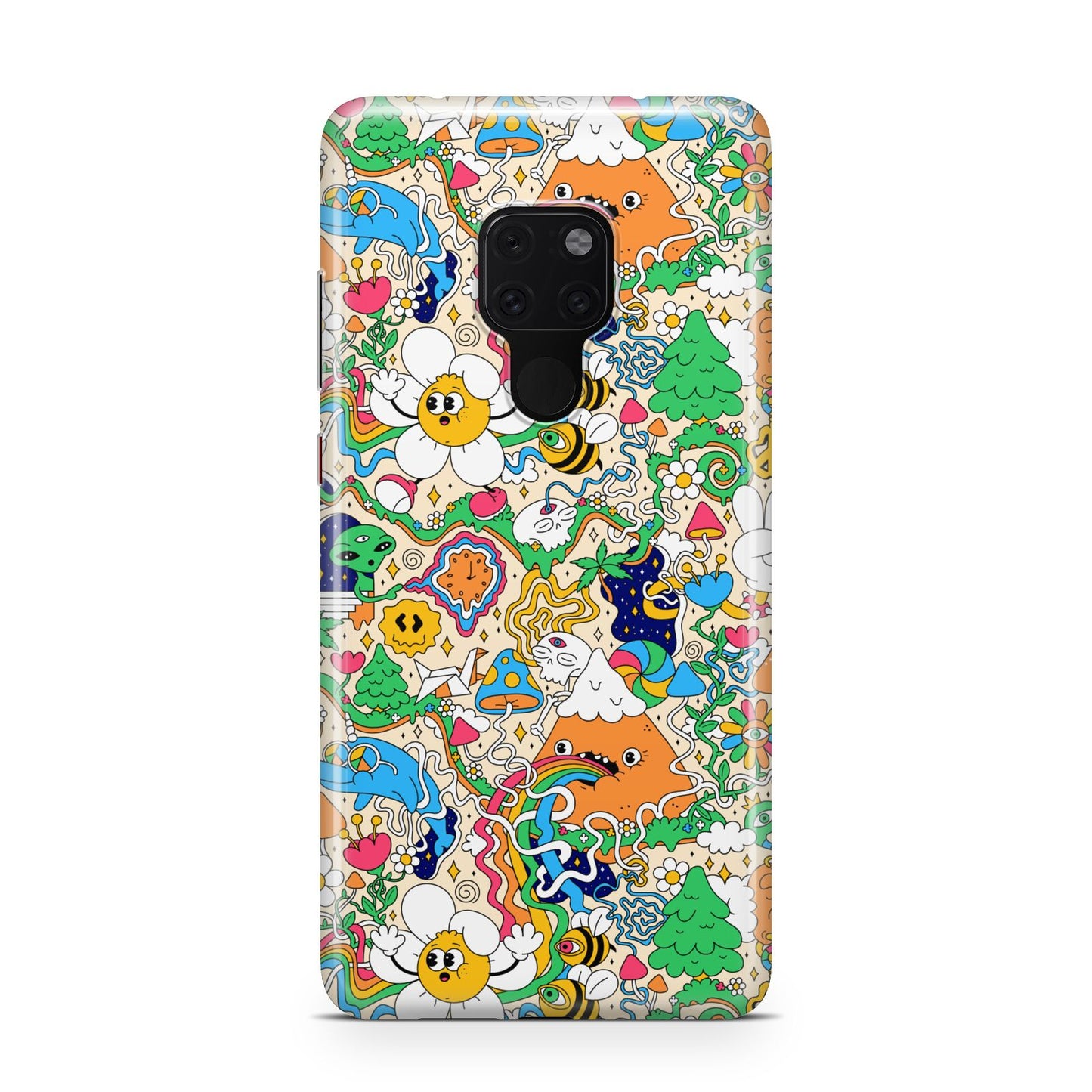 Psychedelic Trippy Huawei Mate 20 Phone Case