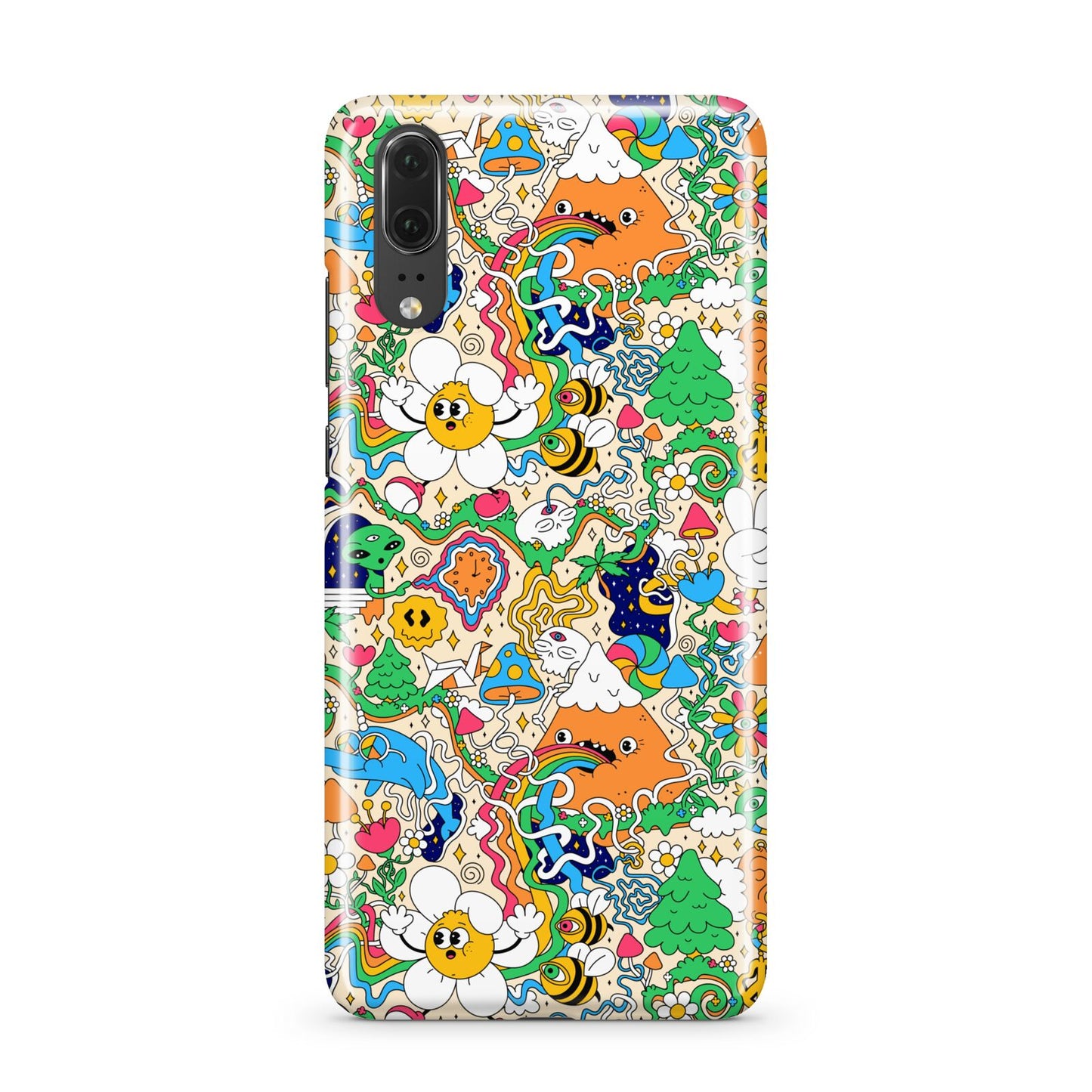 Psychedelic Trippy Huawei P20 Phone Case