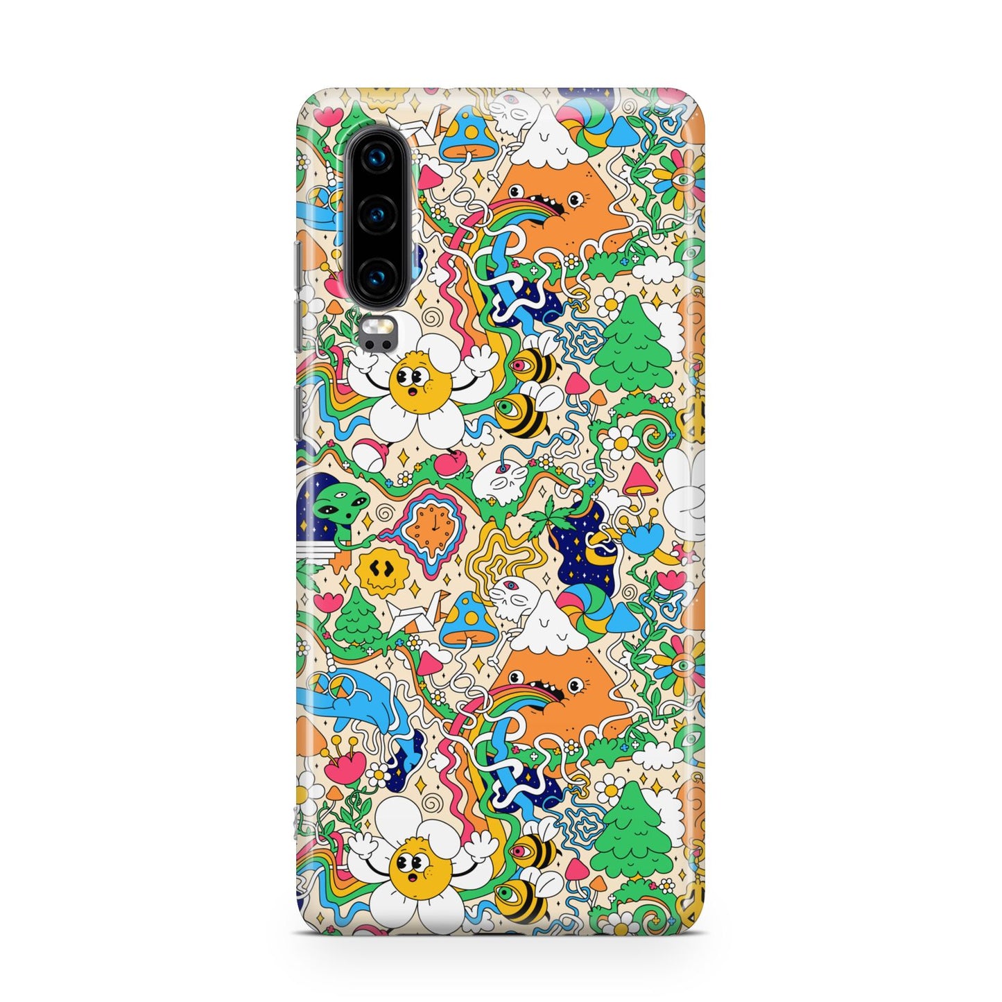 Psychedelic Trippy Huawei P30 Phone Case