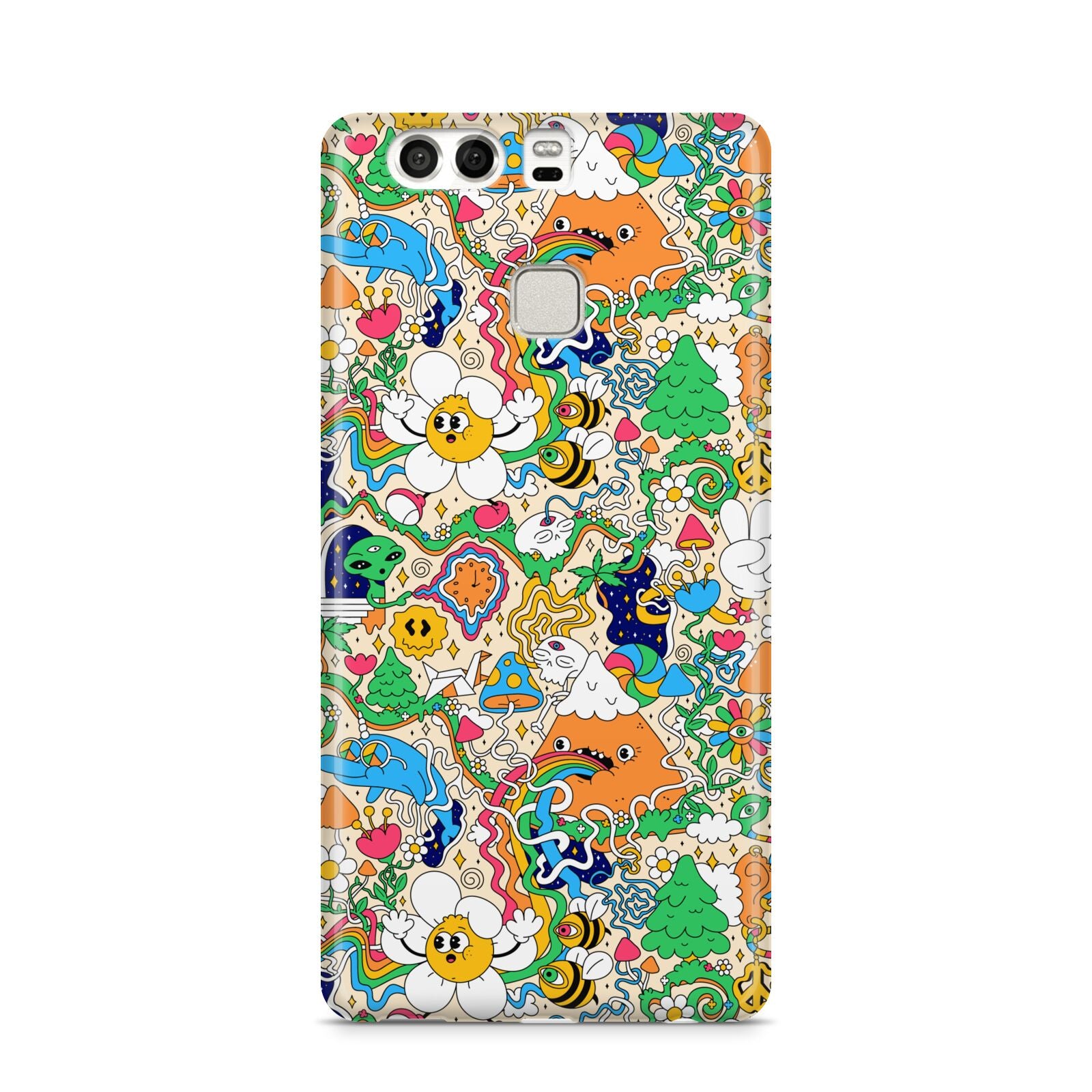 Psychedelic Trippy Huawei P9 Case