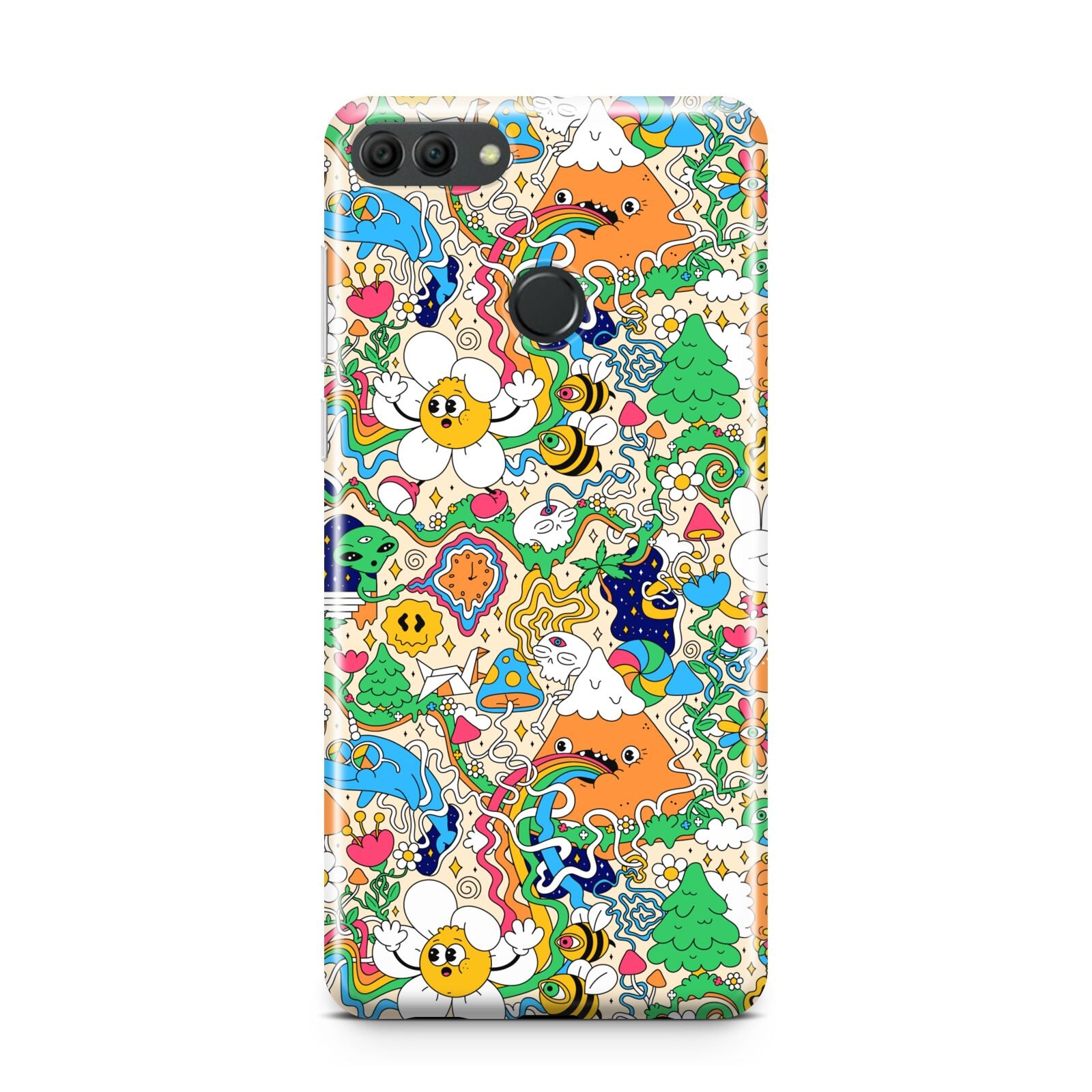 Psychedelic Trippy Huawei Y9 2018