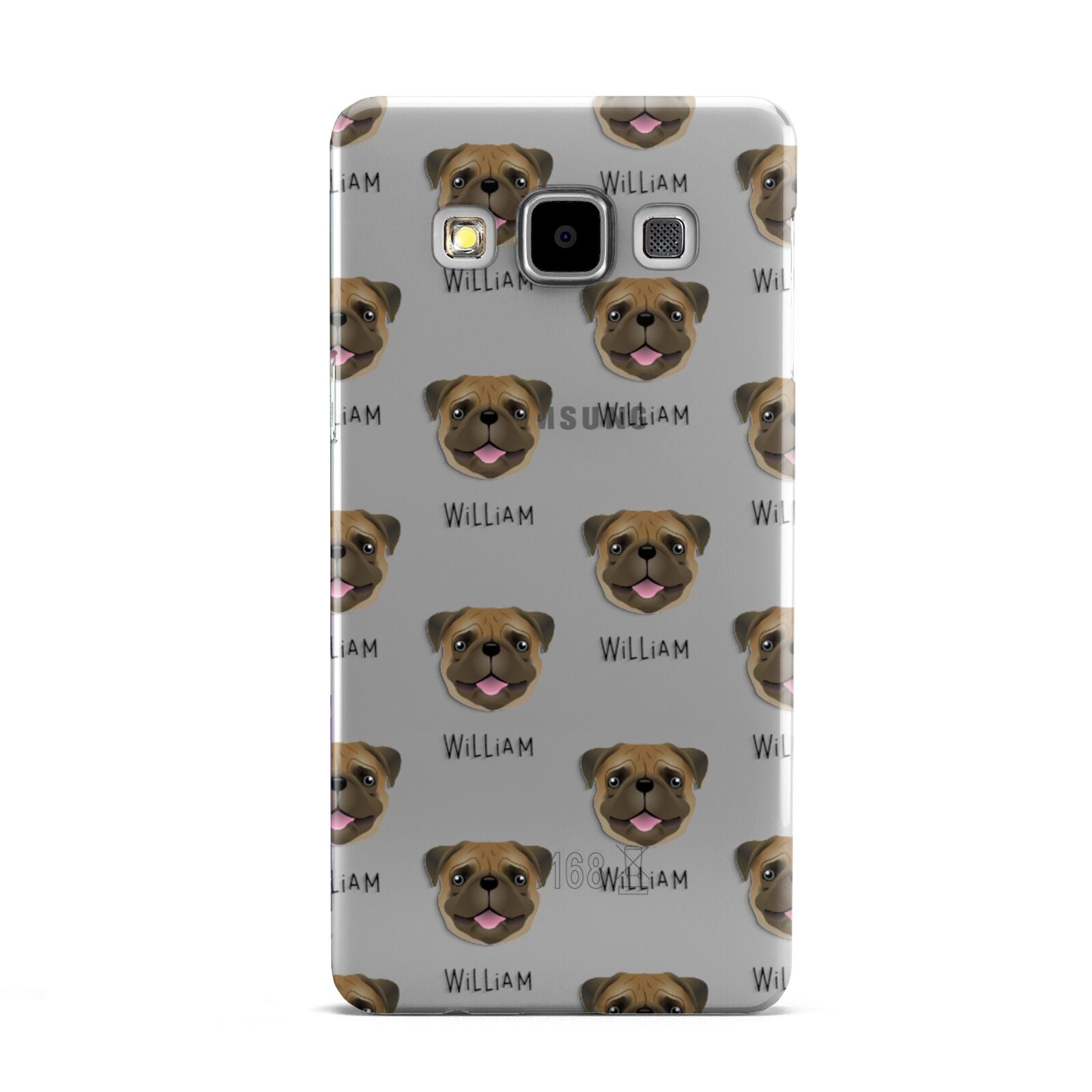 Pug Icon with Name Samsung Galaxy A5 Case