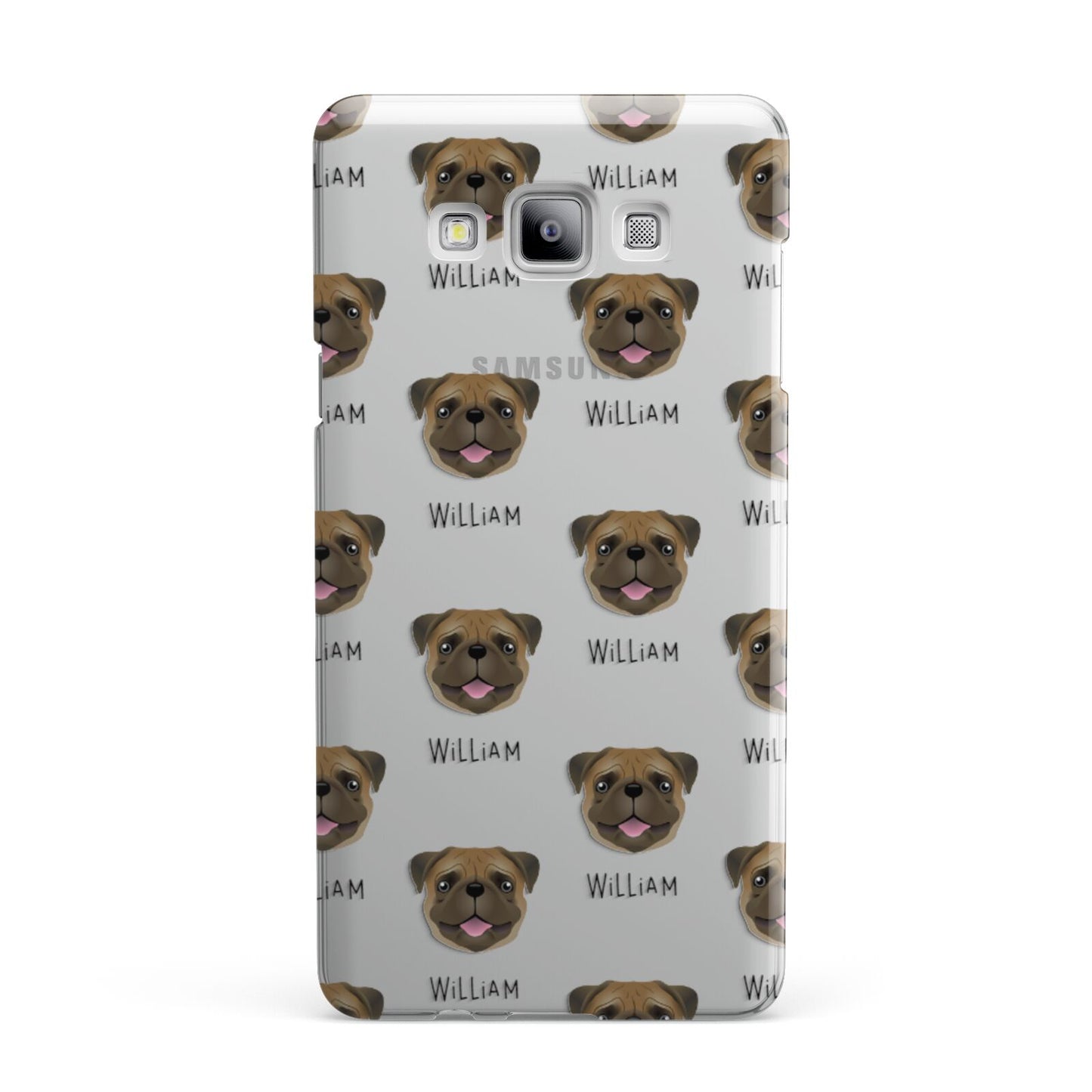 Pug Icon with Name Samsung Galaxy A7 2015 Case