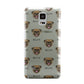 Pug Icon with Name Samsung Galaxy Note 4 Case