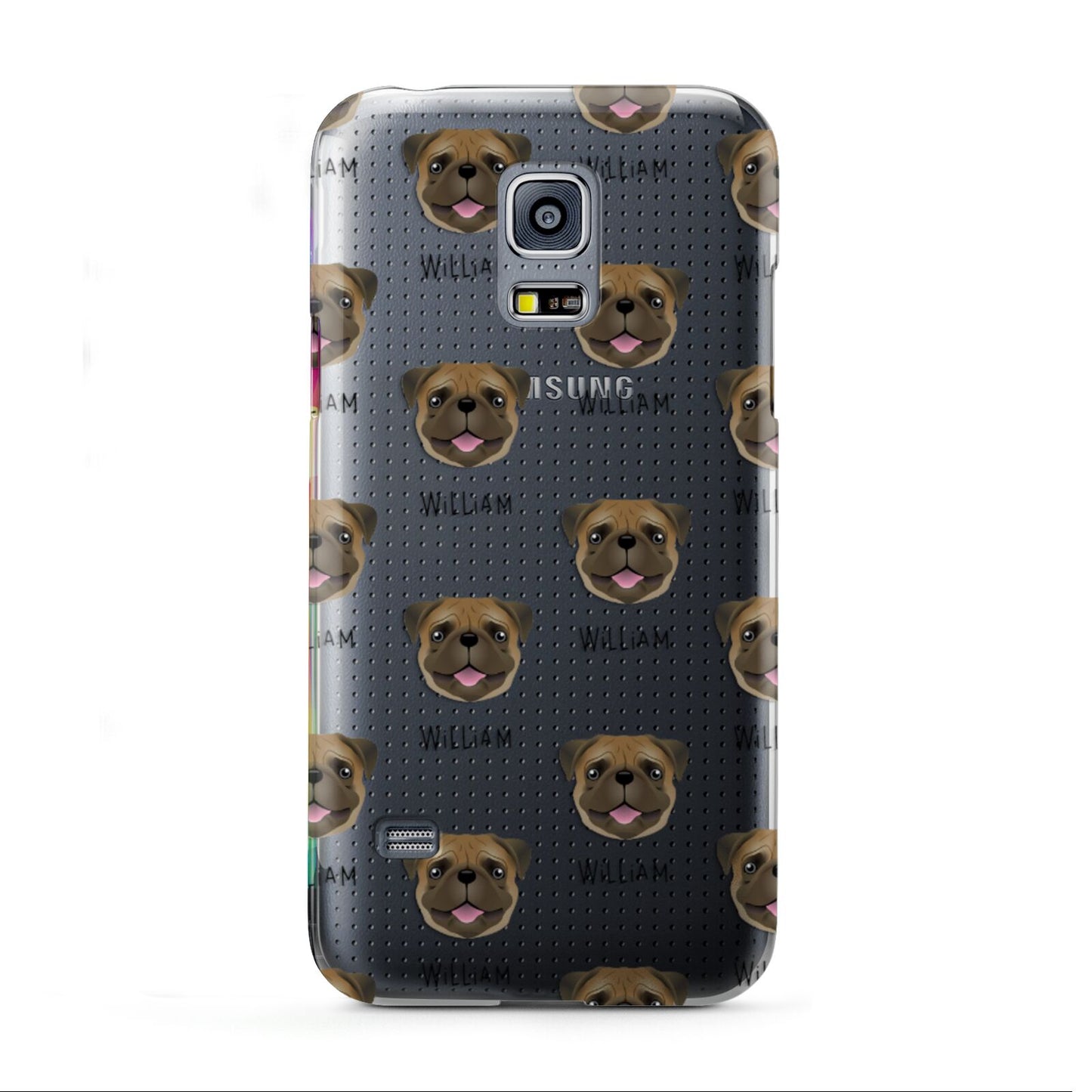 Pug Icon with Name Samsung Galaxy S5 Mini Case