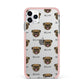 Pug Icon with Name iPhone 11 Pro Max Impact Pink Edge Case