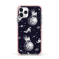 Pug in Space Apple iPhone 11 Pro in Silver with Pink Impact Case