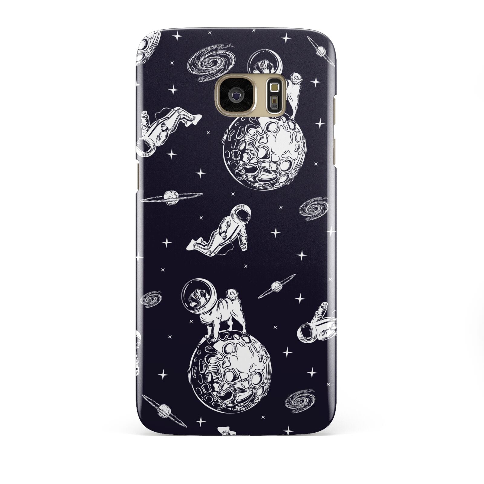 Pug in Space Samsung Galaxy S7 Edge Case