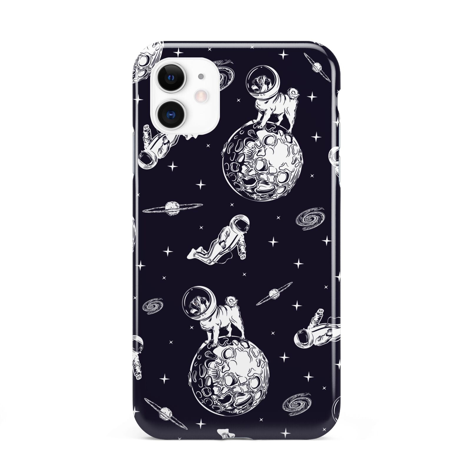 Pug in Space iPhone 11 3D Tough Case