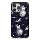 Pug in Space iPhone 14 Pro Max Black Impact Case on Silver phone