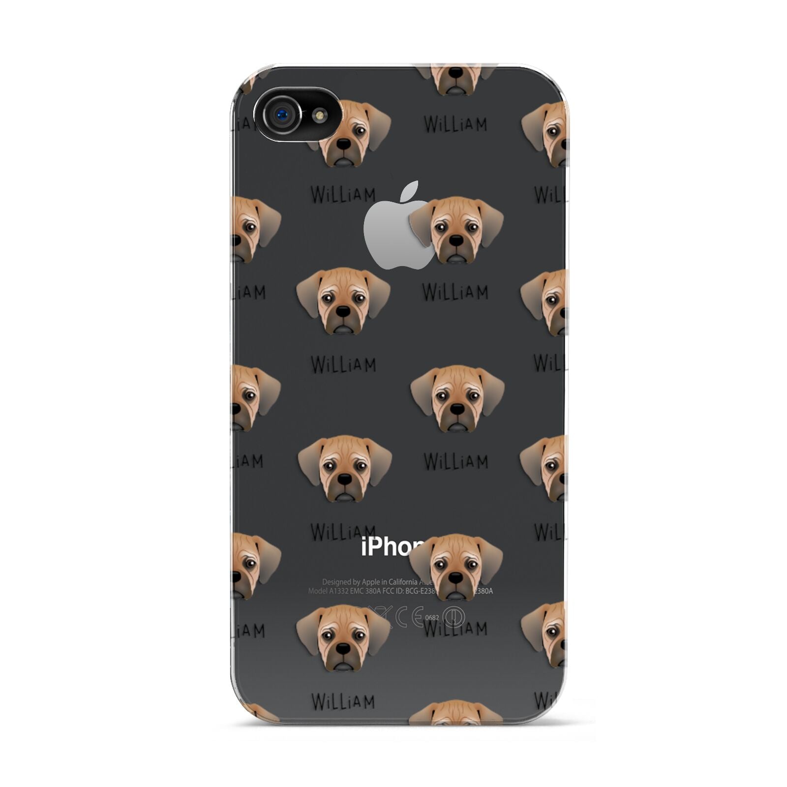 Pugalier Icon with Name Apple iPhone 4s Case