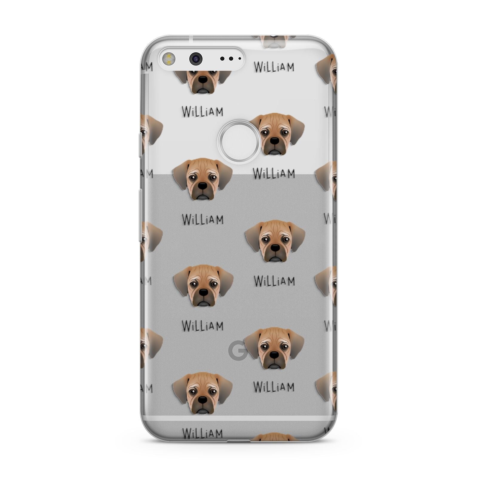 Pugalier Icon with Name Google Pixel Case