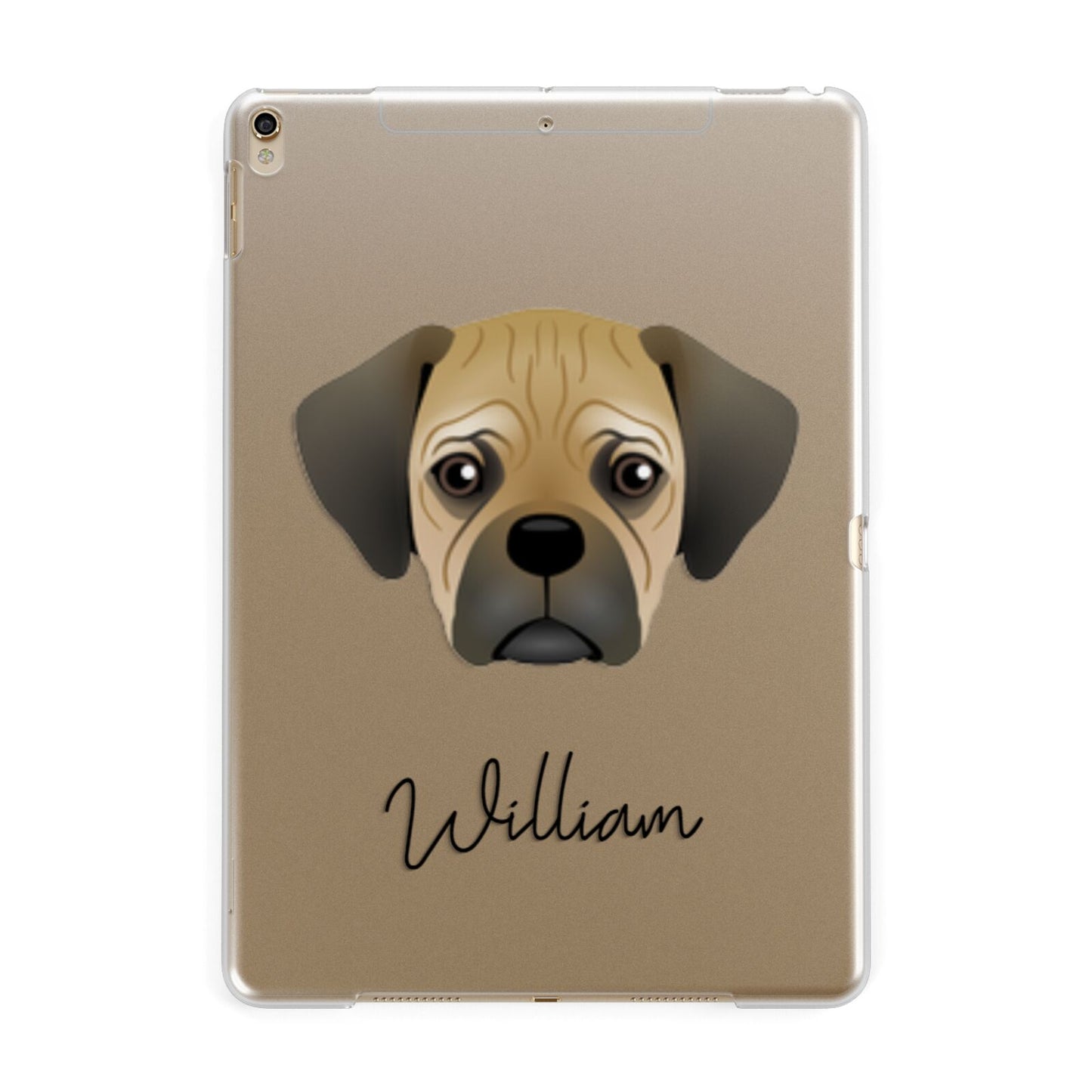 Pugalier Personalised Apple iPad Gold Case