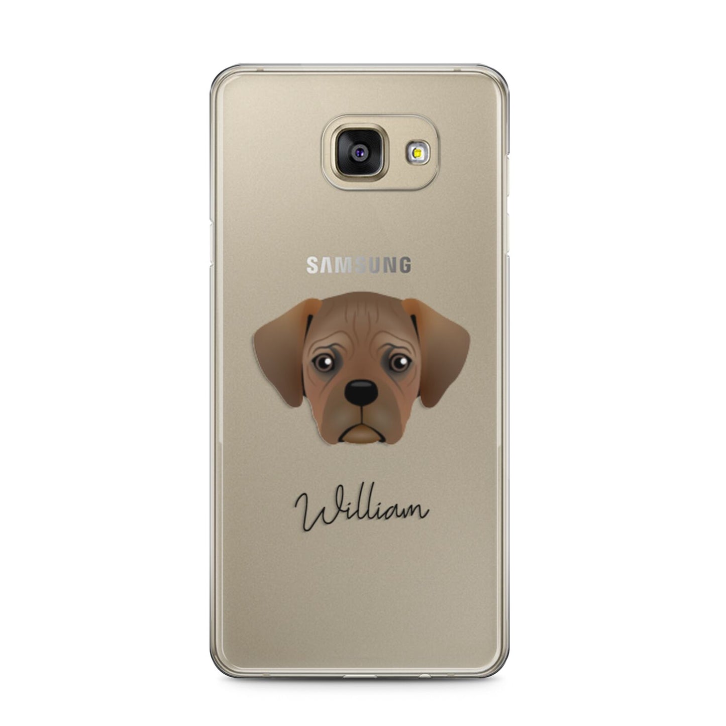 Pugalier Personalised Samsung Galaxy A5 2016 Case on gold phone