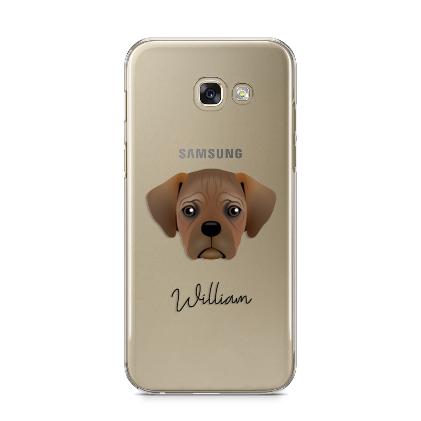 Pugalier Personalised Samsung Galaxy A5 2017 Case on gold phone