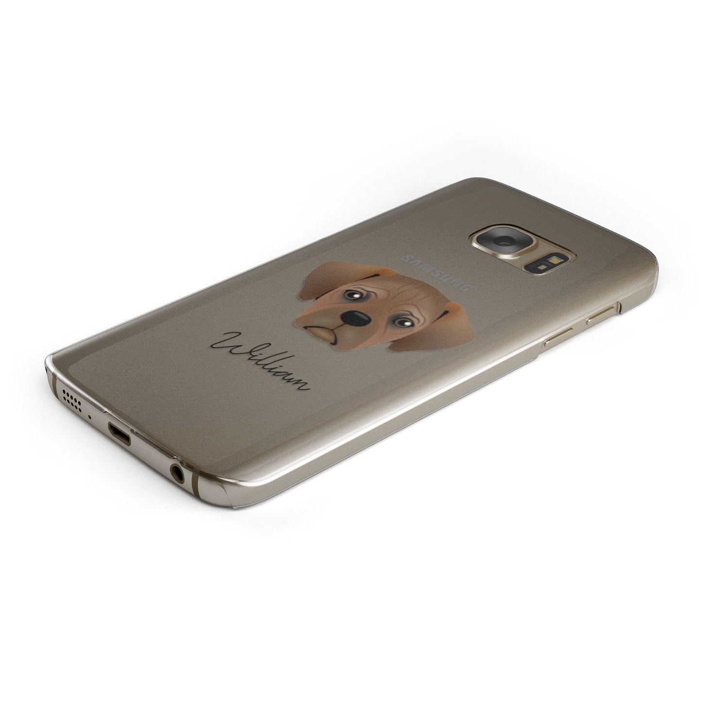 Pugalier Personalised Samsung Galaxy Case Bottom Cutout