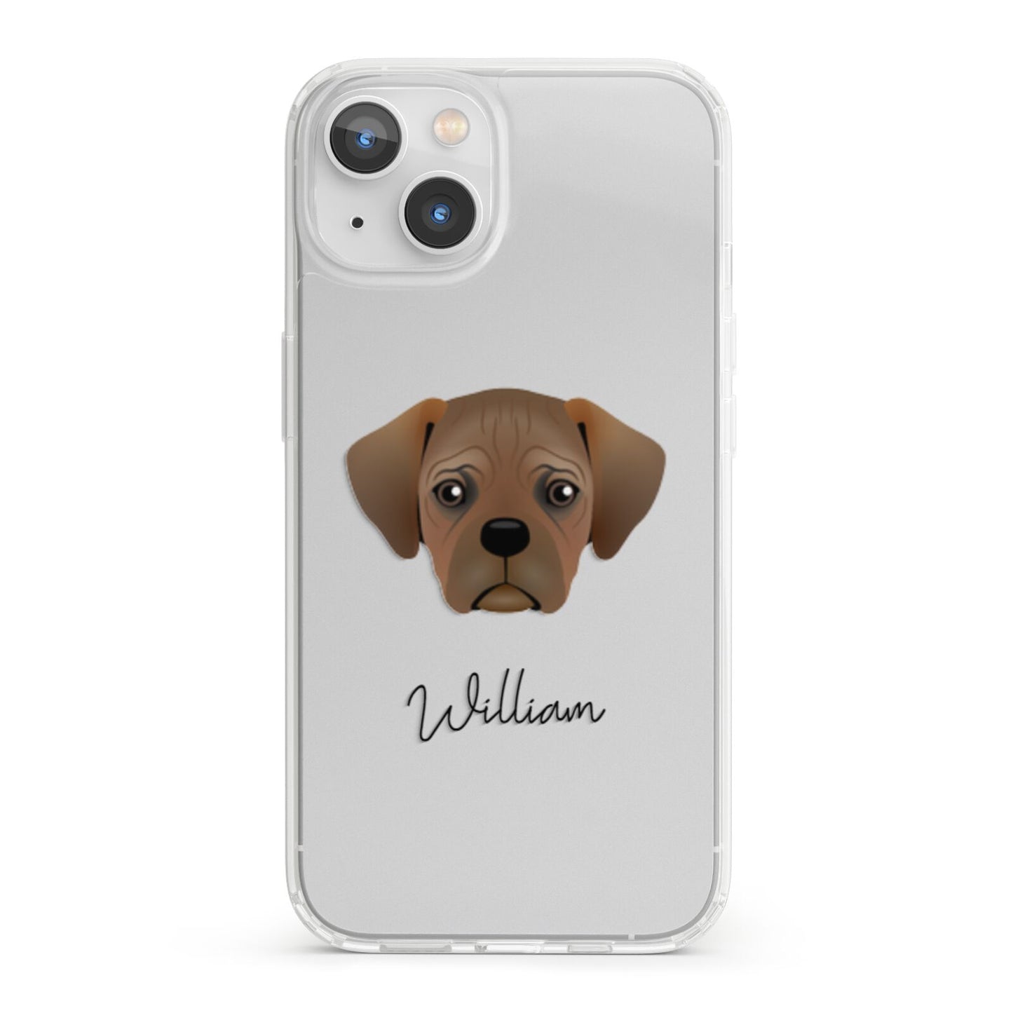 Pugalier Personalised iPhone 13 Clear Bumper Case