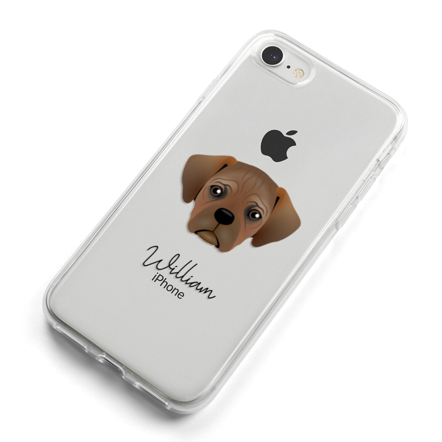 Pugalier Personalised iPhone 8 Bumper Case on Silver iPhone Alternative Image