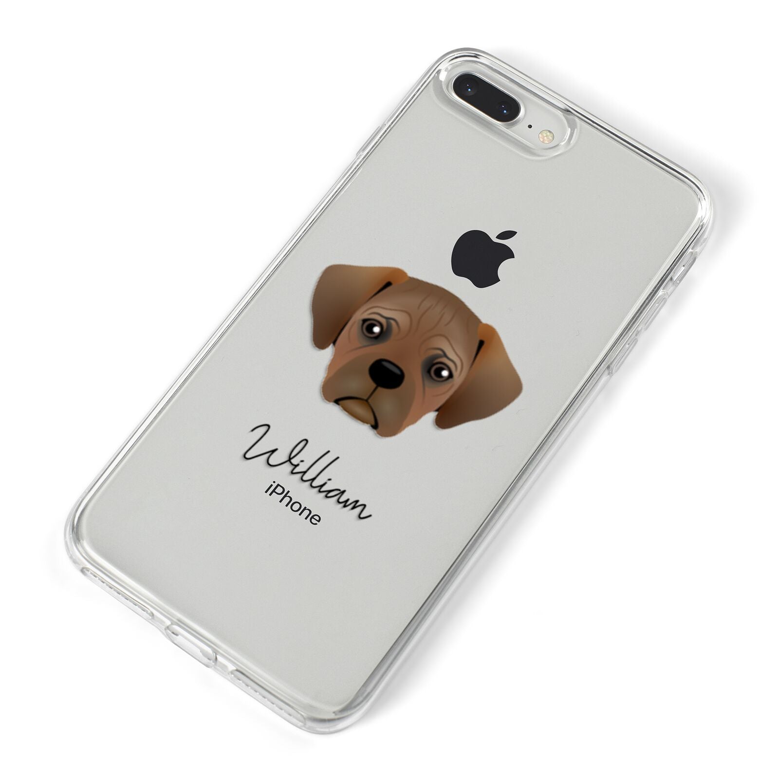 Pugalier Personalised iPhone 8 Plus Bumper Case on Silver iPhone Alternative Image