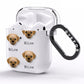 Pugapoo Icon with Name AirPods Clear Case Side Image