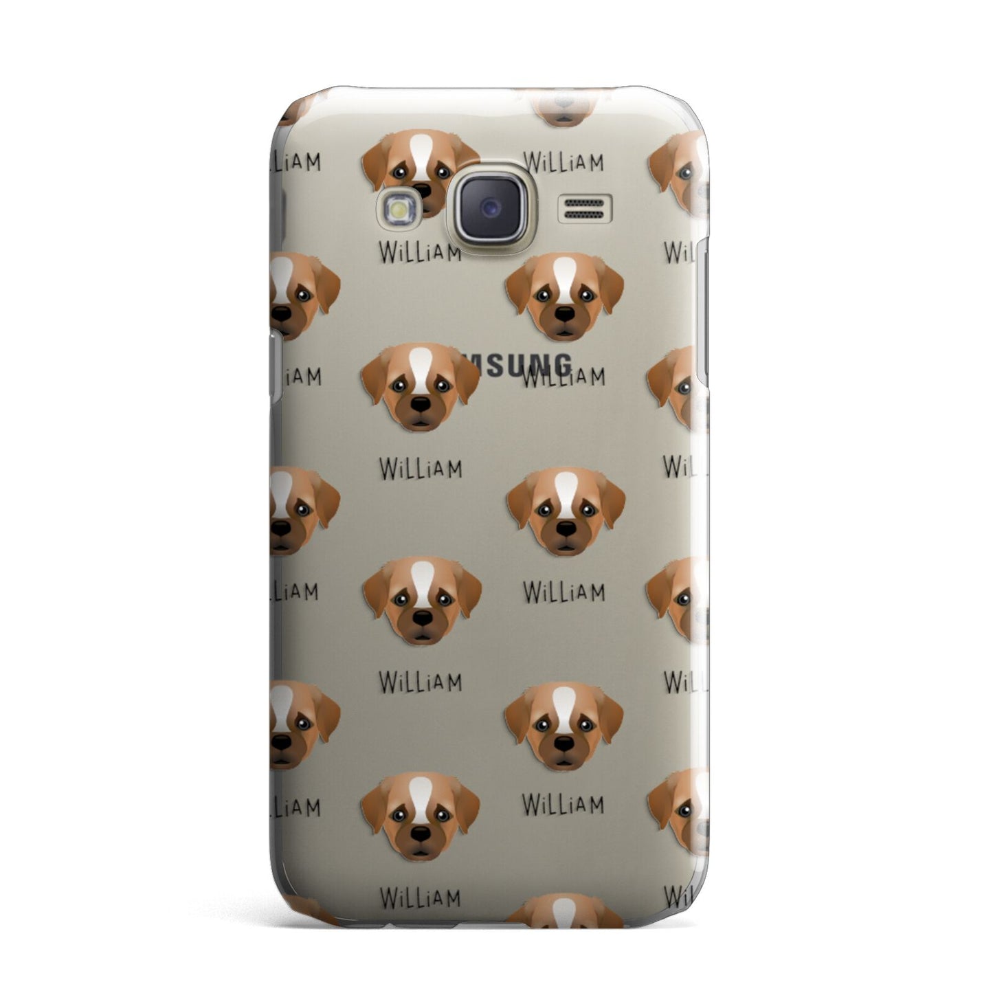 Pugapoo Icon with Name Samsung Galaxy J7 Case